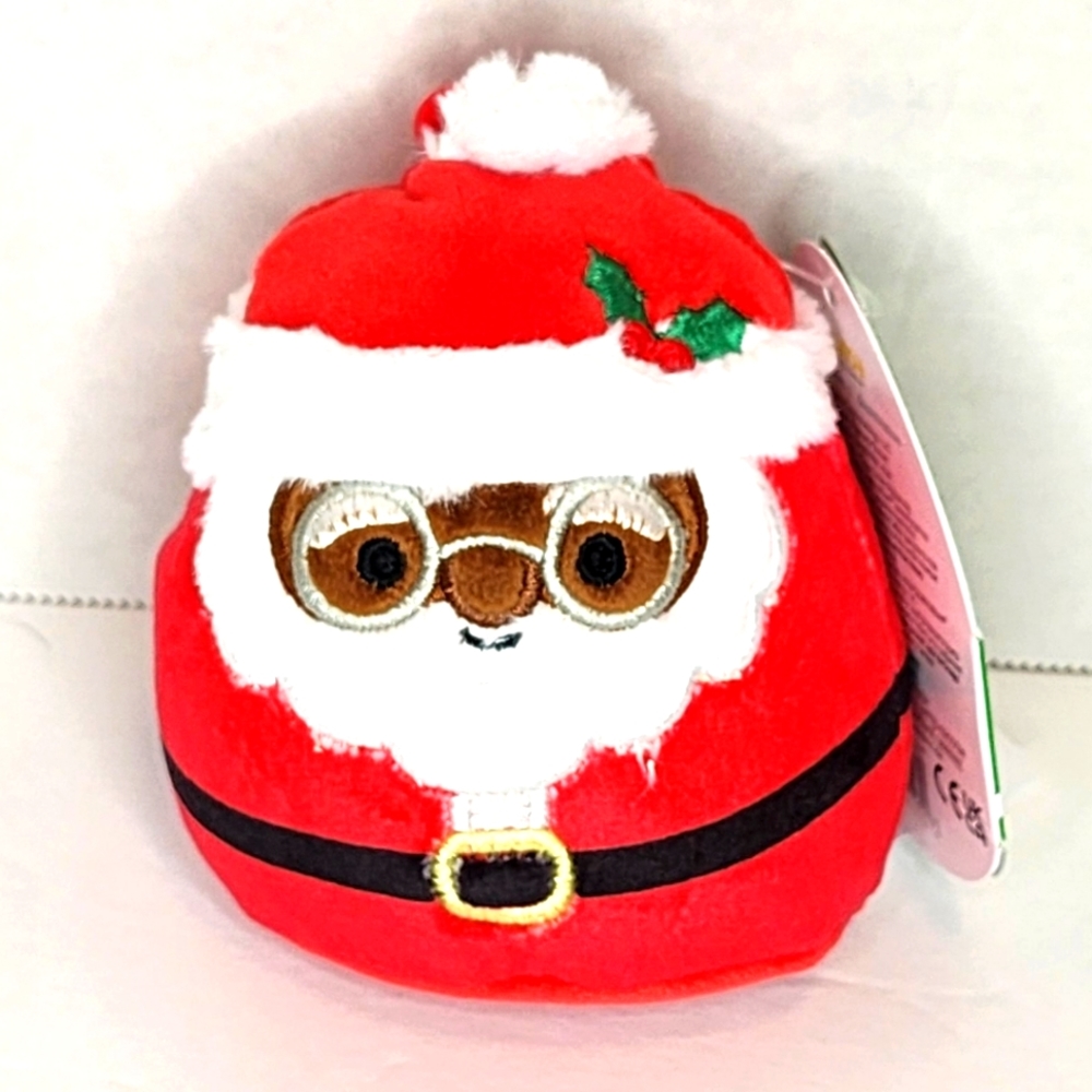 🌲 NICK 🎅🏾 Black Santa Clip Christmas 2023 Original Squishmallow by Kelly Toy